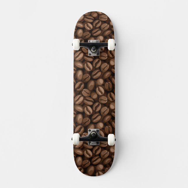 Kaffeebohnen Skateboard (Vorderseite)