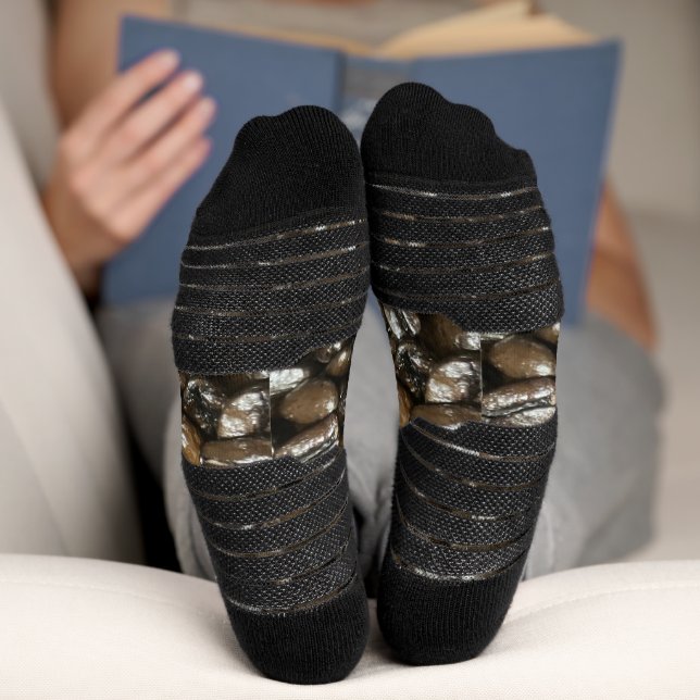 Kaffeebohnen Socken (Unterseite)