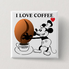 Kaffeebohnen-Taste Button