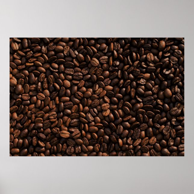 Kaffeebohnen Textur Poster (Vorne)
