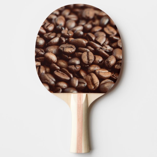 Kaffeebohnen Tischtennis Schläger (Vorderseite)