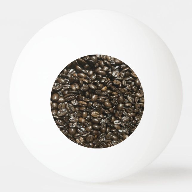 Kaffeebohnen Tischtennisball (Vorderseite)