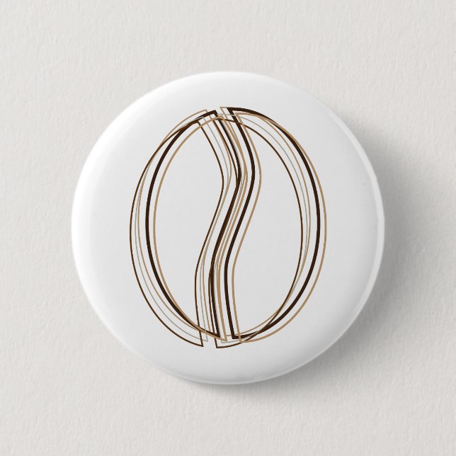 Kaffeebohnen-Weichheit Button (Vorderseite)