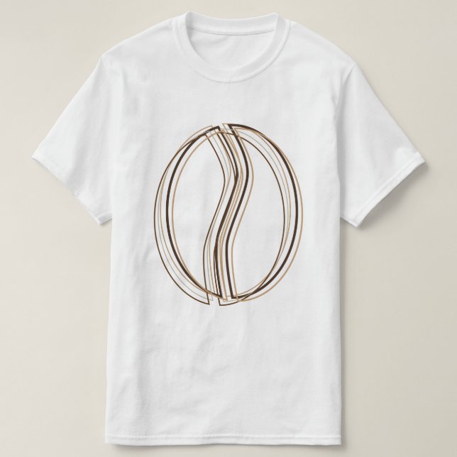 Kaffeebohneunschärfe T-Shirt (Design vorne)