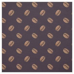 Kaffeebraun-Icon-Muster Stoff