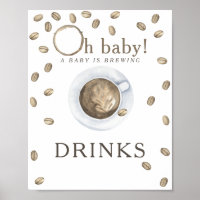 Kaffeebrühen-Baby-Shower-Getränke