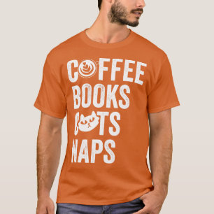 Kaffeebücher Katzenjausen Nickerchen T-Shirt