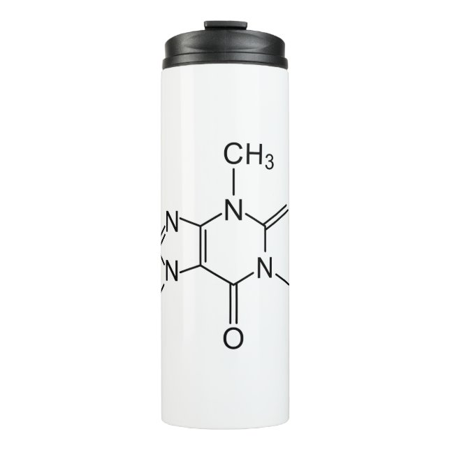 Kaffeechemieelement der chemischen Formel des Thermosbecher (Vorderseite)