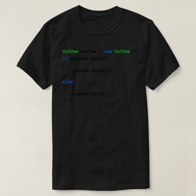 Kaffeecode  T-Shirt (Design vorne)