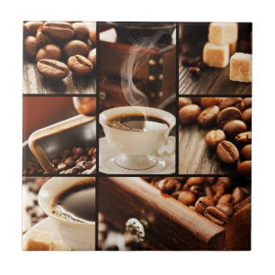 Kaffeecollage Fliese