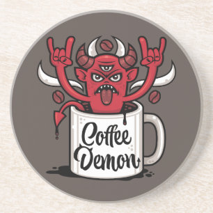 Kaffeedemon Getränkeuntersetzer