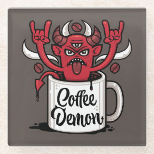 Kaffeedemon Glasuntersetzer