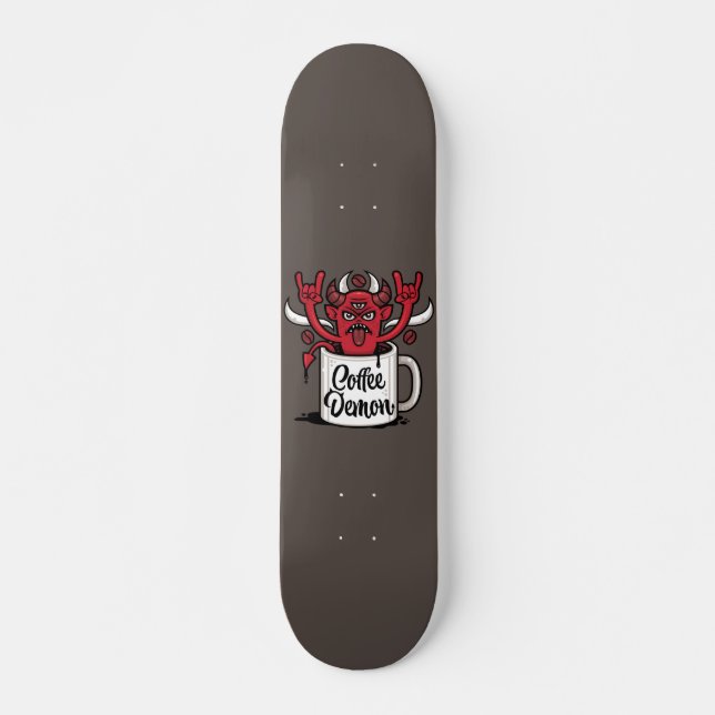 Kaffeedemon Skateboard (Vorne)