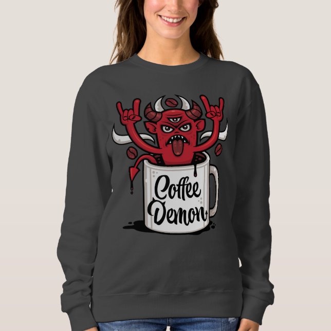 Kaffeedemon Sweatshirt (Vorderseite)