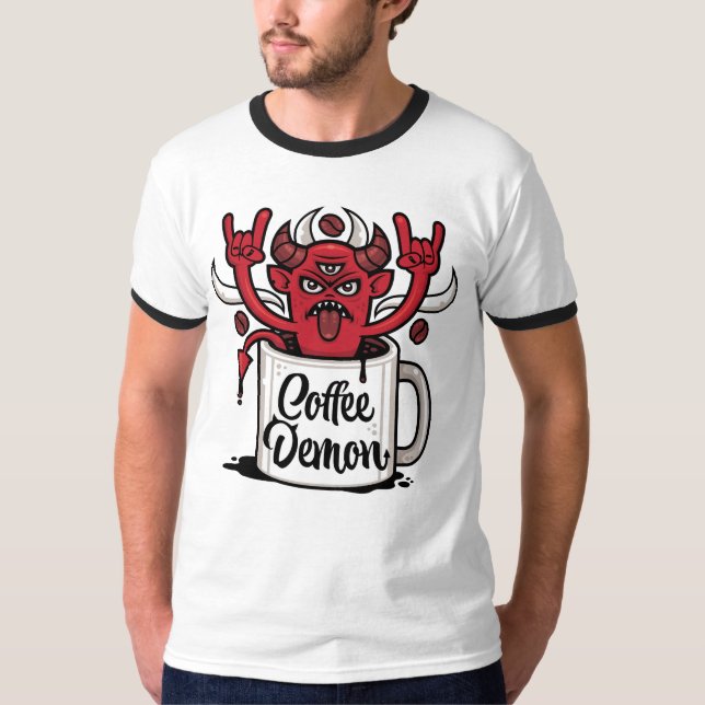 Kaffeedemon T-Shirt (Vorderseite)