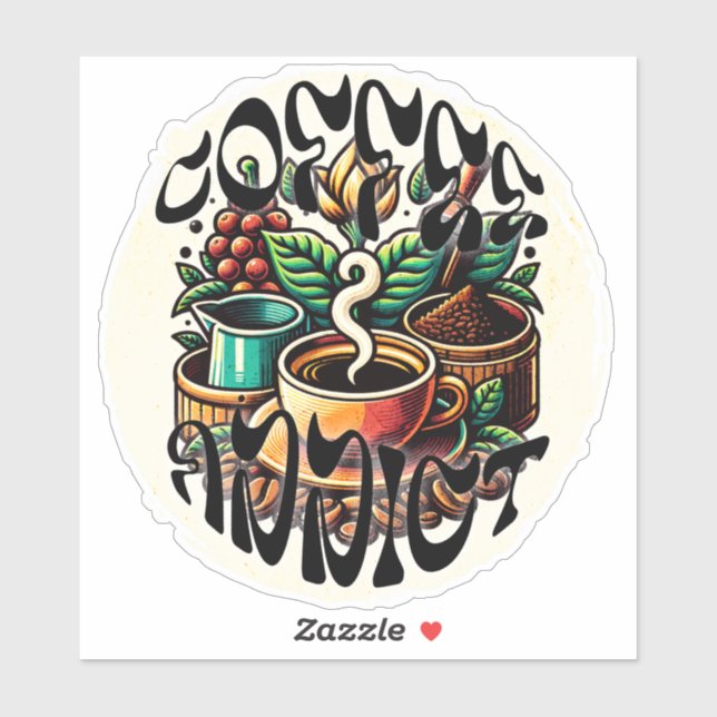 Kaffeedokument Aufkleber (Blatt)