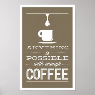 Kaffeedruck Poster