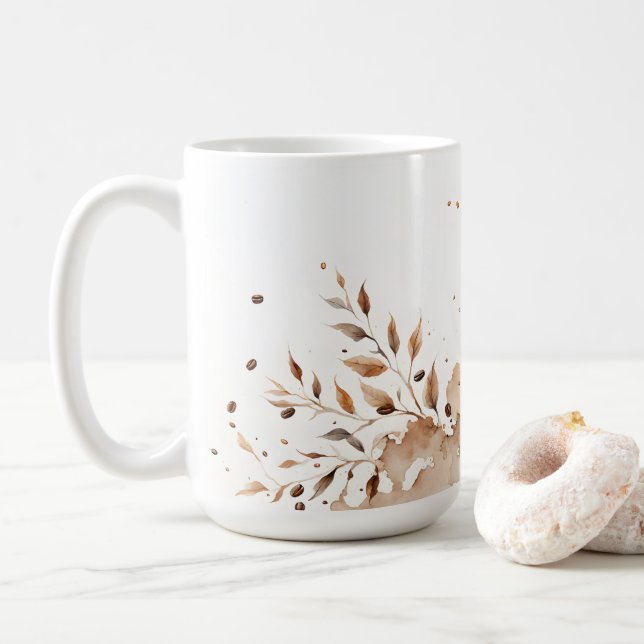 Kaffeefleckenrebe - Kaffeedokumente Kaffeetasse (Mit Donut)