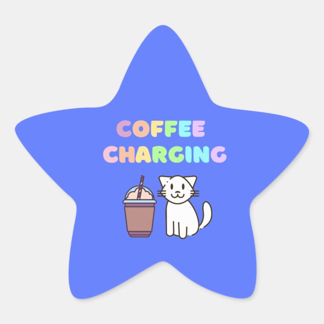 Kaffeegebühr Stern-Aufkleber (Vorderseite)