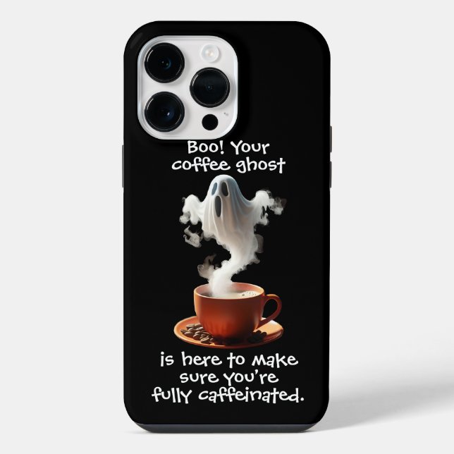 Kaffeegespenst iPhone 14 Pro Max Hülle (Rückseite)