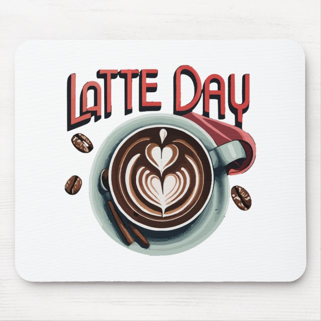 Kaffeegetränke Mousepad (Vorne)