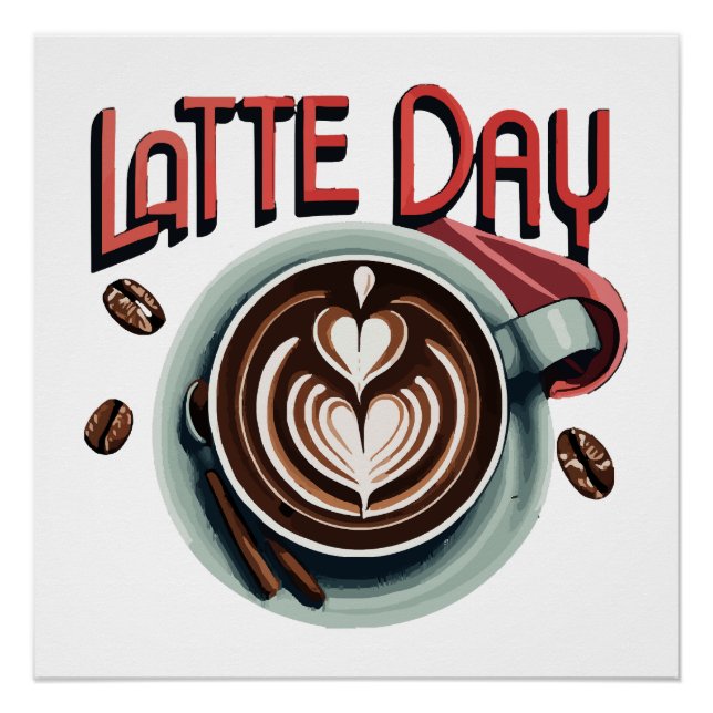 Kaffeegetränke Poster (Vorderseite)