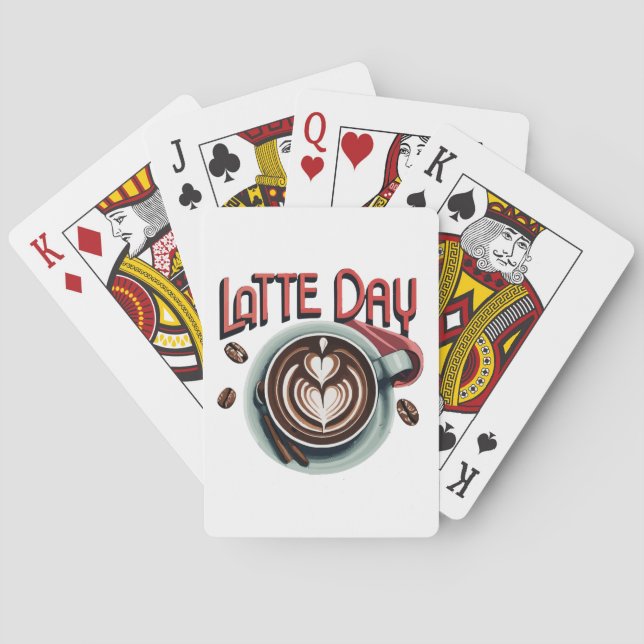 Kaffeegetränke Spielkarten (Rückseite)