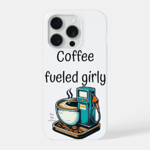 kaffeegetriebene Mädchenhaftigkeit iPhone 15 Pro Hülle