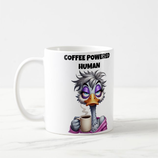 Kaffeegetriebene menschliche Mutter Kaffeetasse (Links)