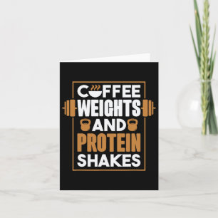Kaffeegewicht und Eiweißshakes Karte