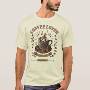 Kaffeegnom-T-Shirt für Kaffeeliebhaber T-Shirt