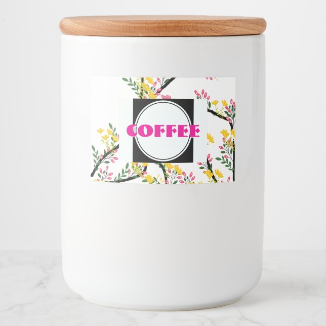 Kaffeegute-Lebensmittelbehälter  Lebensmitteletikett (Vorderseite)