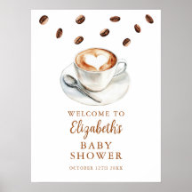 Kaffeehaus Babydusche Begrüßungszeichen