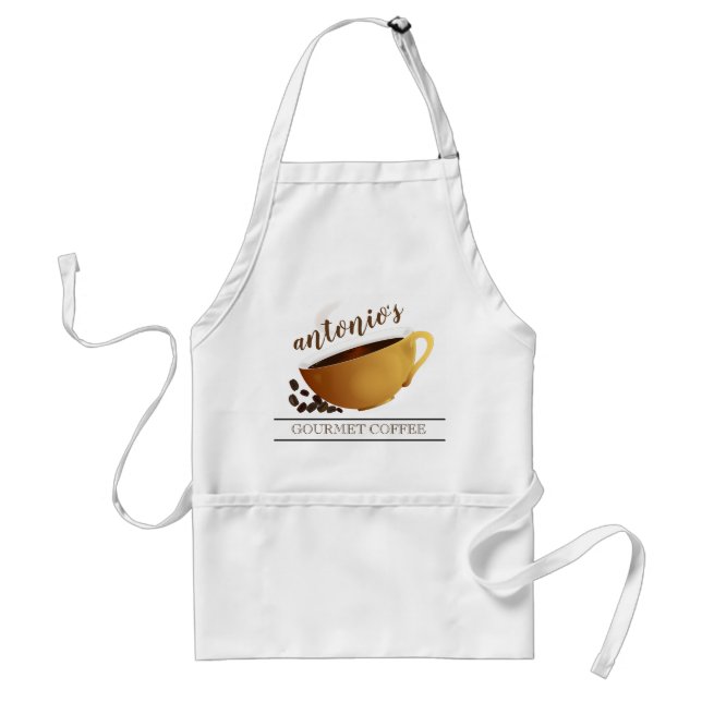 Kaffeehaus Barista Personalisiert Schürze (Vorne)