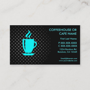 Kaffeehaus Café personalisierbare Visitenkarten Visitenkarte