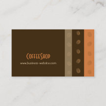 Kaffeehaus-Geschäftskarte