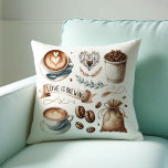 Kaffeehaus Kopfkissen Kissen<br><div class="desc">Fügen Sie Ihrer Zuhause oder Veranstaltung eine gemütliche Touch mit unserem Kaffeehaus-Kopfkissen mit dem charmanten Satz "Liebe ist Brauen" und einer illustrierten Kaffeehauskunst hinzu, die sich perfekt für Kaffeeliebhaber eignet. Ob als Geschenk oder als Dekoration für ein Brautparty, dieses Kissen wird bestimmt beeindrucken. Aus hochwertigen Materialien gefertigt, garantiert es Komfort...</div>
