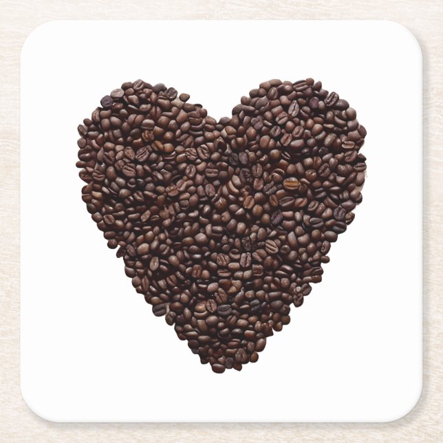 Kaffeehaus Rechteckiger Pappuntersetzer (Vorderseite)
