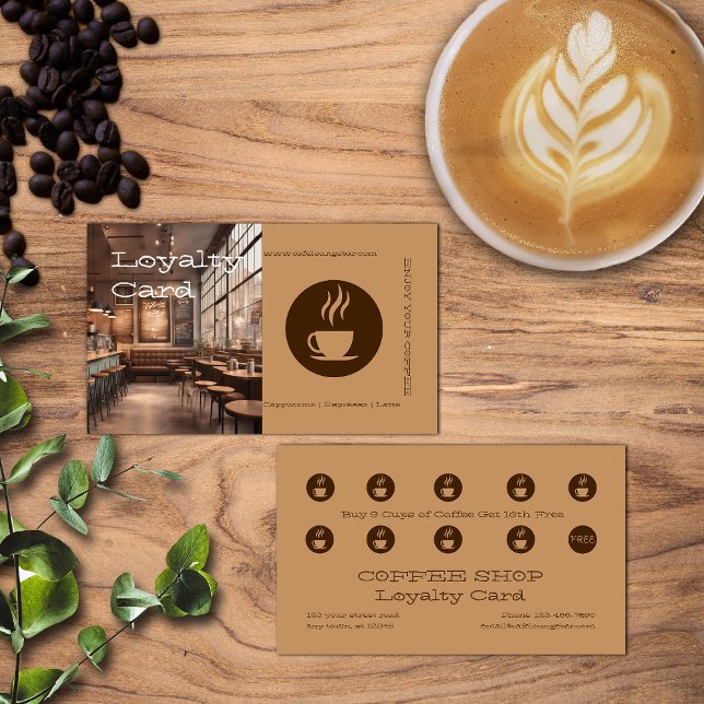 Kaffeehaus/Shop-Treuekarte Treuekarte (Von Creator hochgeladen)
