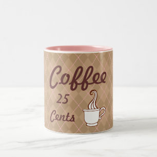 Kaffeehaus-Tassengeschenk Zweifarbige Tasse