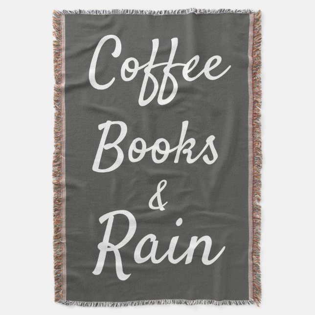 Kaffeehäuser & Regen Cool Buchliebhaber Decke (Vorderseite Vertikal)