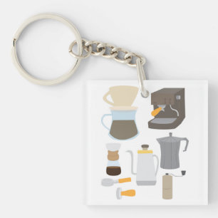 Kaffeehersteller-Werkzeuge Schlüsselanhänger