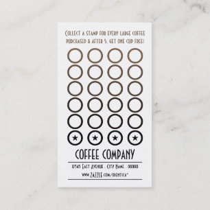Kaffeeherzkunst erhalten ein frei treuekarte