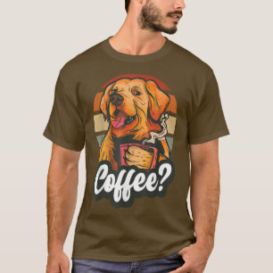 Kaffeehund Niedlich Kaffeehund mit Sonnenbrille La T-Shirt