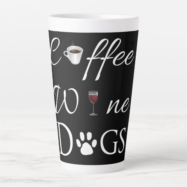Kaffeehunde Hunde Latte Tasse (Vorderseite)