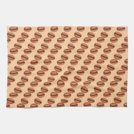 Kaffeekaffinen-Bohnen Geschirrtuch