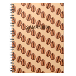 Kaffeekaffinen-Bohnen Notizblock