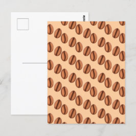 Kaffeekaffinen-Bohnen Postkarte