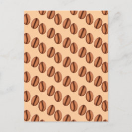 Kaffeekaffinen-Bohnen Postkarte