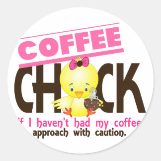 Kaffeekanne 1 runder aufkleber